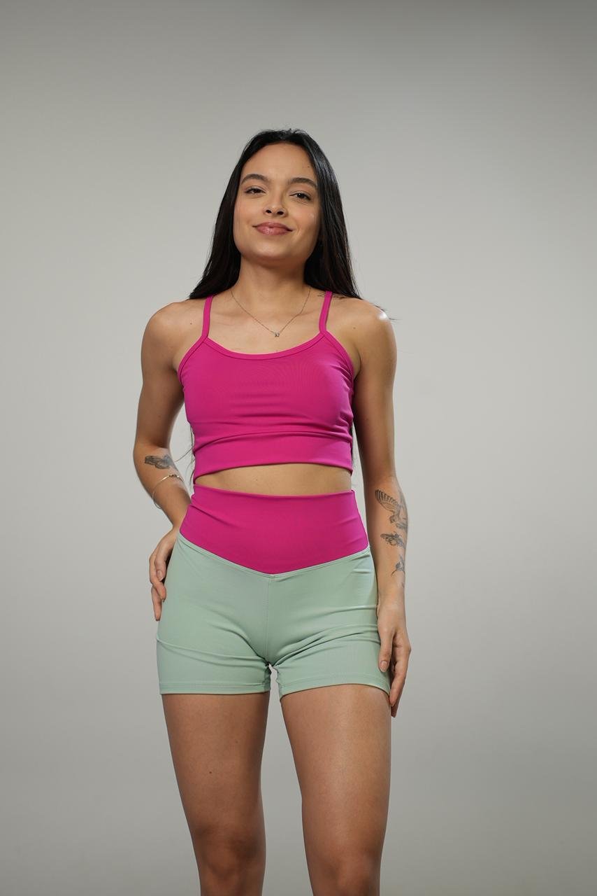 CONJUNTO SHORT EMPINA BUMBUM + TOP